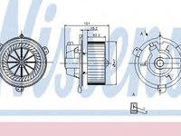 Ventilator, habitaclu FIAT PUNTO Van (176L) (1996 - 2000) NISSENS 87056 piesa NOUA