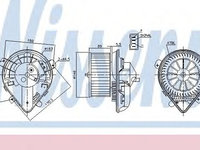 Ventilator, habitaclu FIAT SCUDO caroserie (220L) (1996 - 2006) NISSENS 87179