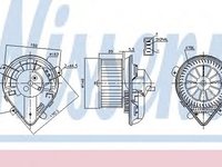 Ventilator, habitaclu FIAT SCUDO caroserie (220L) (1996 - 2006) NISSENS 87179 piesa NOUA