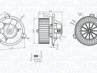 Ventilator, habitaclu MAGNETI MARELLI 069412313010