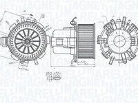 Ventilator, habitaclu MAGNETI MARELLI 069412315010