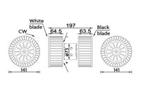 Ventilator, habitaclu MAHLE AB 192 000S
