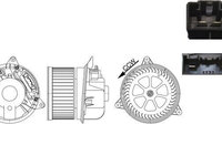 Ventilator, habitaclu MAHLE AB 195 000S