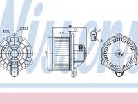 Ventilator, habitaclu MAZDA BT-50 platou / sasiu (CD, UN) (2006 - 2016) NISSENS 87161 piesa NOUA