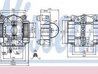 Ventilator, habitaclu MERCEDES S-CLASS (W221) (2005 - 2013) NISSENS 87110 piesa NOUA