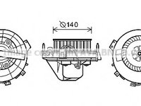 Ventilator habitaclu OL8609 AVA QUALITY COOLING pentru Opel Corsa Opel Vita Opel Combo Opel Tigra