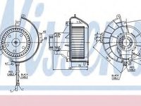 Ventilator, habitaclu OPEL ASTRA G Combi (F35) (1998 - 2009) NISSENS 87081 piesa NOUA