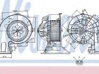 Ventilator, habitaclu OPEL VECTRA C (2002 - 2016) NISSENS 87025 piesa NOUA