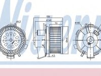 Ventilator, habitaclu PEUGEOT 206 CC (2D) (2000 - 2016) NISSENS 87181 piesa NOUA