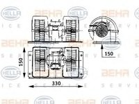 Ventilator, habitaclu RENAULT TRUCKS Magnum - HELLA 8EW 009 157-481