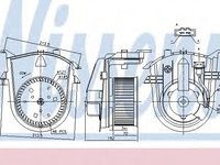 Ventilator, habitaclu VW GOLF III Variant (1H5) (1993 - 1999) NISSENS 87176 piesa NOUA