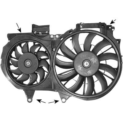 Ventilator motor AUDI A4 8E2; B6 2000->2005, A4 Cabriolet 8H7 2002->2009, A4 B7 Cabriolet 2005->2009 pentru 1.8 T, perioada 2000 2001 2002 2003 2004 2005 2006 2007 2008 2009 PIESA NOUA ,