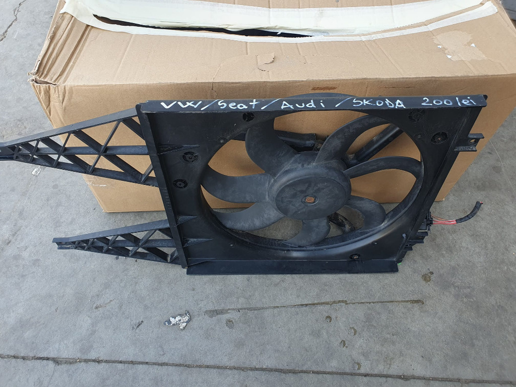 VENTILATOR MOTOR CU CARCASA GMV SKODA / SEAT / VW .... COD 6Q0121207L