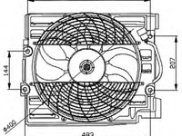 Ventilator radiator 47029 NRF pentru Bmw Seria 5 Bmw Seria 7