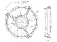 Ventilator radiator 47208 NRF pentru Audi A6 Vw Passat Skoda Superb