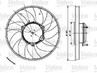 Ventilator, radiator (696083 VALEO) MERCEDES-BENZ,VW