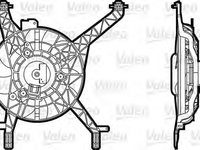 Ventilator radiator 696345 VALEO pentru Ford Fiesta