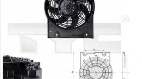Ventilator radiator 825-0014 TYC pentru Opel 