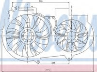 Ventilator radiator 85246 NISSENS pentru Audi A6 2001 2002 2003 2004 2005