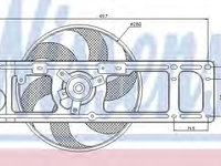 Ventilator radiator 85597 NISSENS pentru Renault Modus Renault Clio Renault Euro