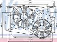 Ventilator radiator 85610 NISSENS pentru Opel Antara Chevrolet Captiva