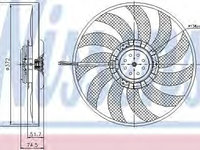 Ventilator radiator 85638 NISSENS pentru Audi A6 Audi A4 Seat Exeo