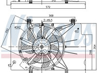 Ventilator radiator 85768 NISSENS pentru Ford B-max 2012 2013 2014 2015 2016 2017 2018 2019 2020 2021 2022 2023 2024