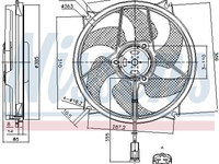 Ventilator radiator 85788 NISSENS pentru Peugeot 307