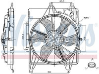 Ventilator radiator 85882 NISSENS pentru Renault Kangoo Renault Megane Renault Clio Renault Symbol Renault Thalia