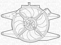 Ventilator radiator ALFA ROMEO 147 937 MAGNETI MARELLI 069422042010