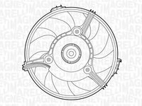 Ventilator radiator AUDI A6 4B2 C5 MAGNETI MARELLI 069422263010