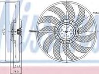 Ventilator radiator AUDI A6 Allroad 4FH C6 NISSENS 85638