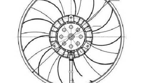 Ventilator, radiator AUDI A6 AVANT ( 4F5, C6 