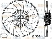 Ventilator radiator AUDI A7 Sportback 4GA 4GF HELLA 8EW 351 044-361