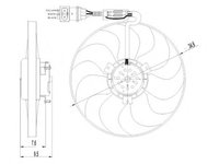 Ventilator radiator AUDI TT Coupe (8N3) (An fabricatie 10.1998 - 06.2006, 180 CP, Benzina) - Cod intern: W20163095 - LIVRARE DIN STOC in 24 ore!!!