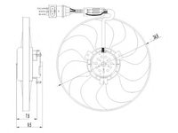 Ventilator radiator AUDI TT Coupe (8N3) (An fabricatie 10.1998 - 06.2006, 180 CP, Benzina) - OEM - MAXGEAR: AC243579 - LIVRARE DIN STOC in 24 ore!!!