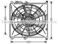 Ventilator radiator BMW 3 cupe E36 AVA BW7503