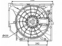 Ventilator radiator BMW 3 cupe E46 NRF 47026