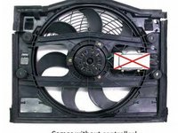 Ventilator radiator BMW 3 E46 NRF 47027