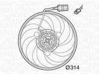 Ventilator radiator BMW 3 Touring E46 MAGNETI MARELLI 069422565010