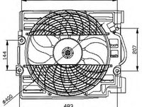 Ventilator, radiator BMW 5 (E39) (1995 - 2003) NRF 47029