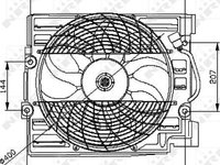 Ventilator radiator BMW 5 E39 NRF NRF 47029