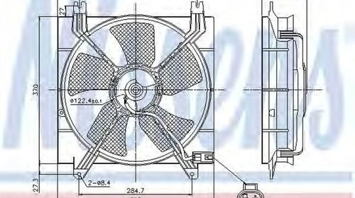 Ventilator radiator CHEVROLET LACETTI J200 NI