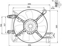 Ventilator radiator CHEVROLET MATIZ M200 M250 NRF 47486