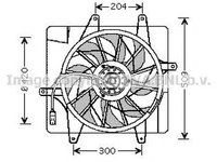 Ventilator radiator CHRYSLER PT CRUISER PT AVA CR7505