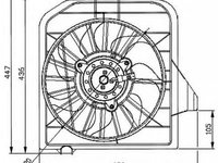 Ventilator radiator CHRYSLER VOYAGER IV RG RS NRF 47032