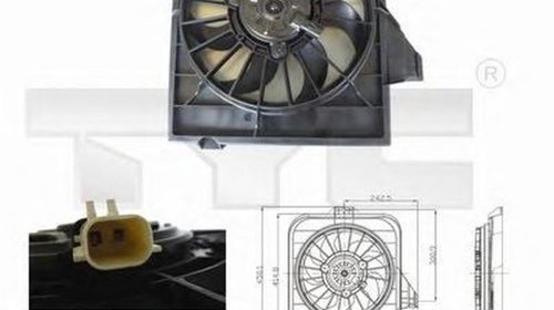 Ventilator radiator CHRYSLER VOYAGER IV RG RS