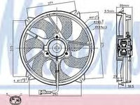 Ventilator radiator CITROËN C8 (EA_, EB_) (2002 - 2016) NISSENS 85606