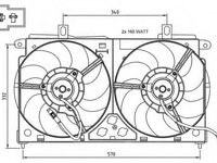 Ventilator radiator CITROËN SAXO (S0, S1) (1996 - 2004) NRF 47048