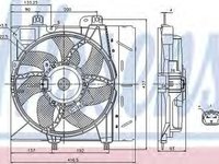 Ventilator radiator CITROEN C3 Pluriel HB NISSENS 85670